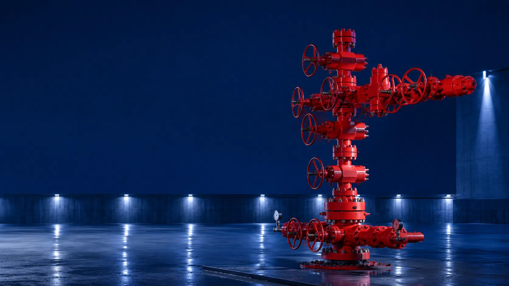 Wellhead and production tree equipment illustration