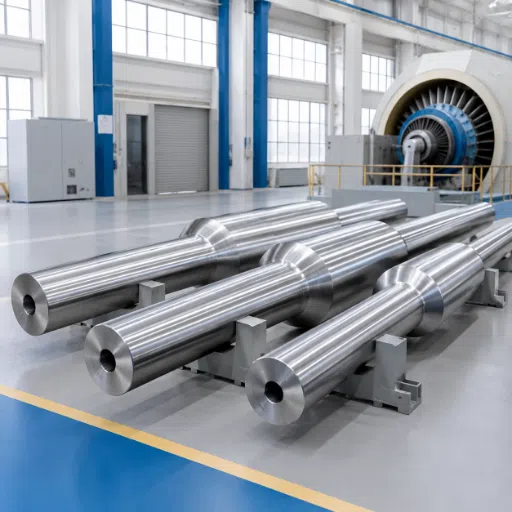 Heavy machinery gearbox pinion shaft forging