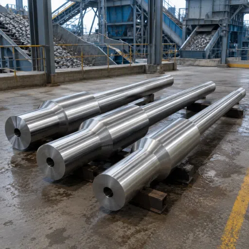 Mining crusher main shaft forging