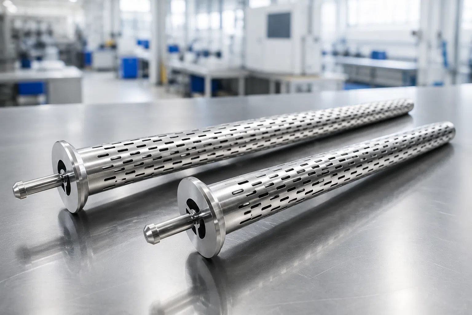 Slotted tube screens