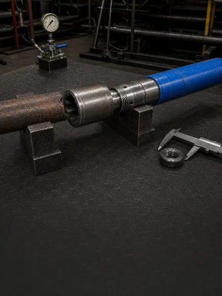 Stuck pipe fishing operation and machined tolerance envelope