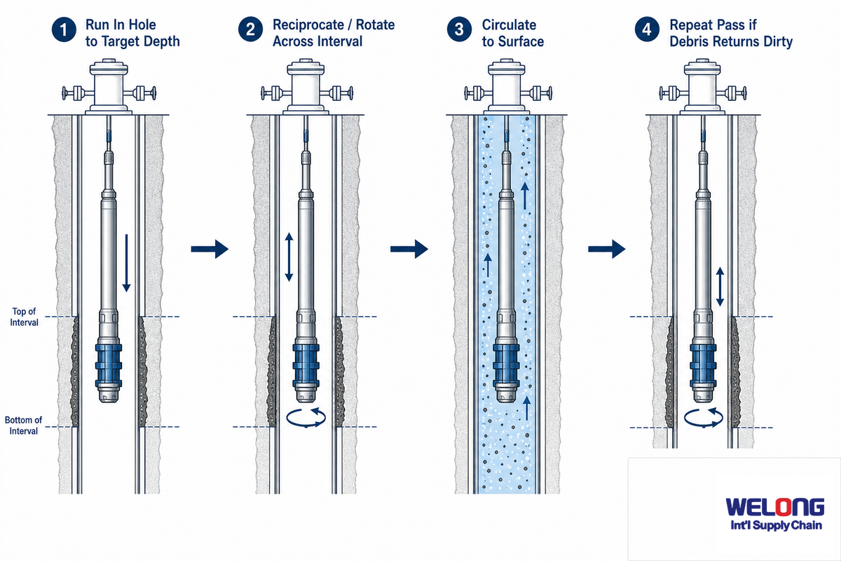 Running a Casing Scraper: Step-by-Step Field Procedure — Welong