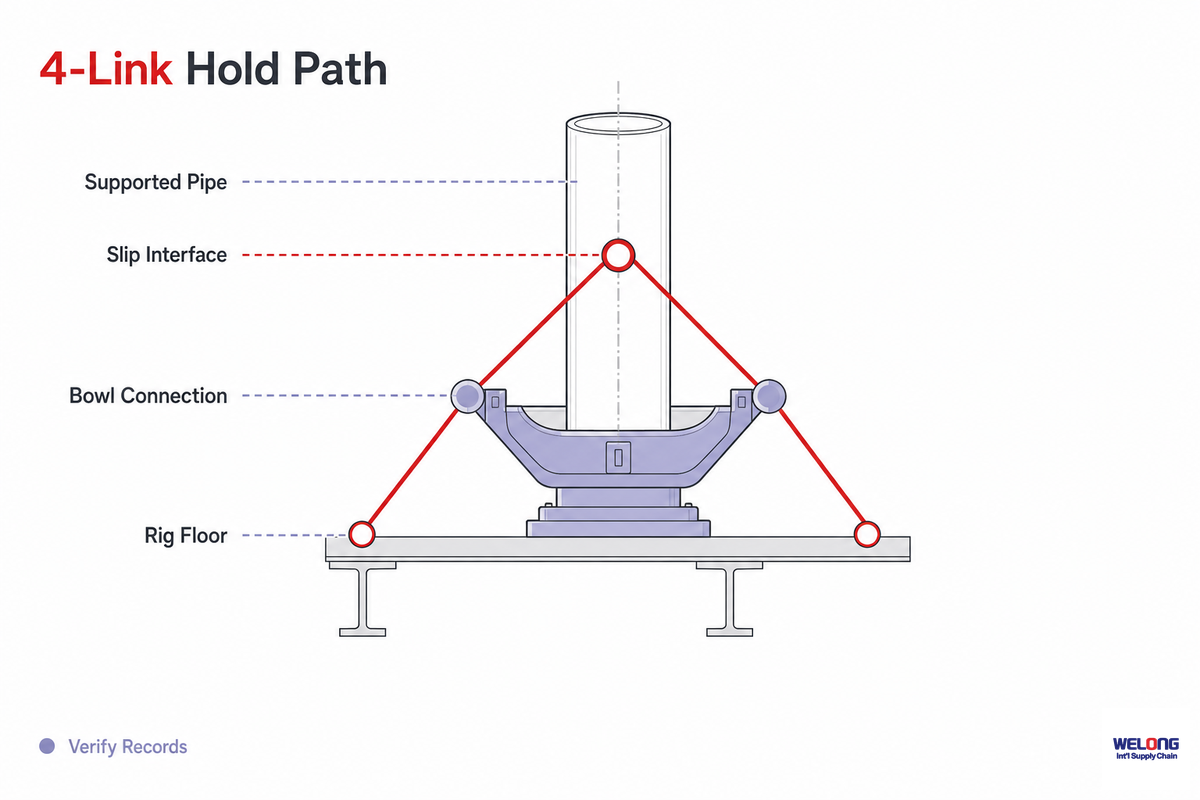 4-Link Hold Path: How Weight Reaches the Rig Floor — China Welong