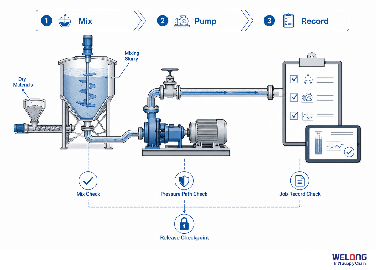 Cementing Unit Scope: Connect Mixing, Pumping, and Job Records Before Release — Welong