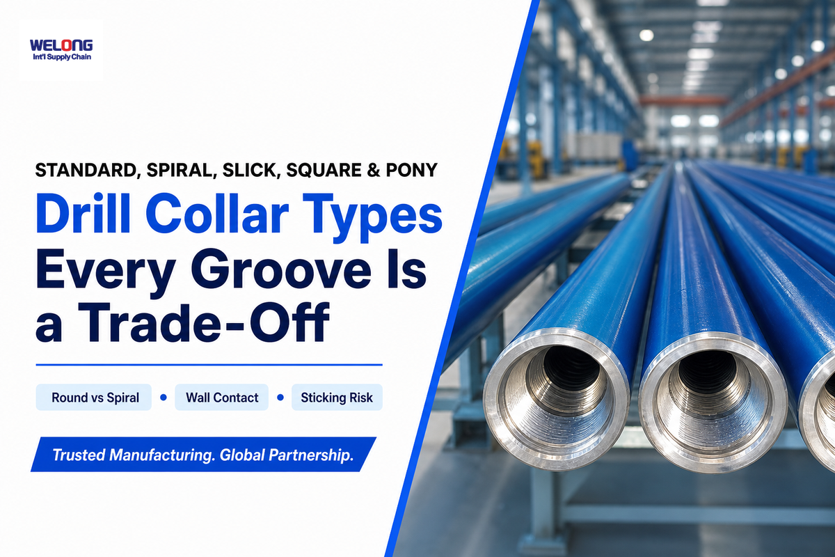 Drill Collar Types: Standard, Spiral, Slick, Square, and Pony Collars — China Welong