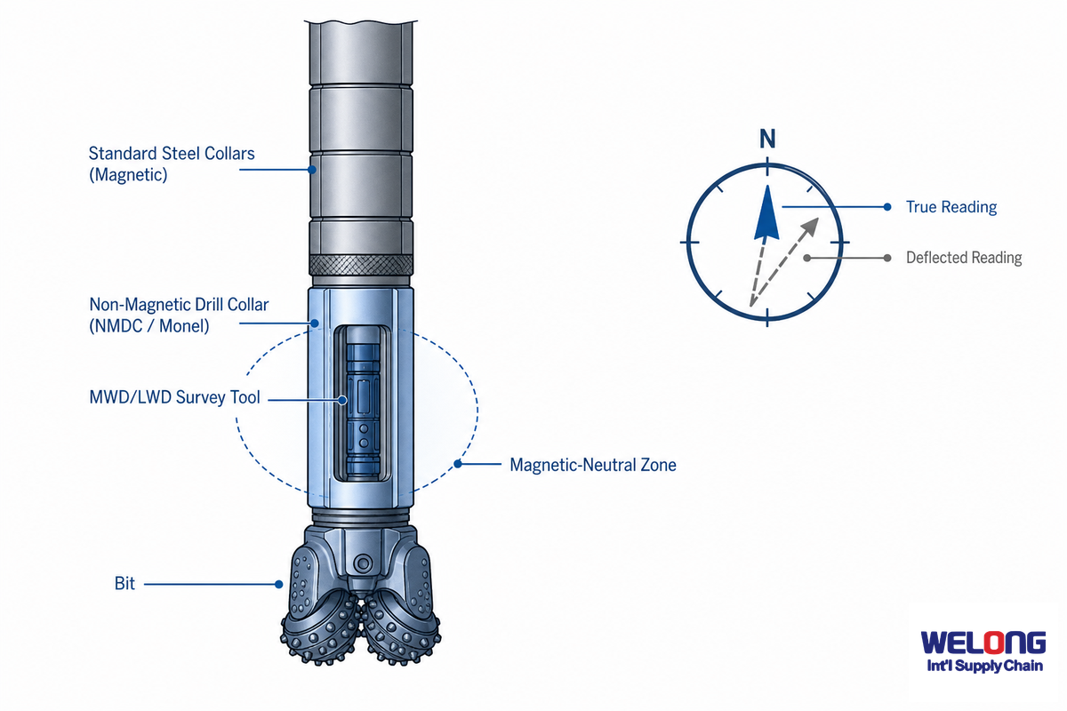 Non-Magnetic (Monel/NMDC) Drill Collars and Directional Surveying — China Welong