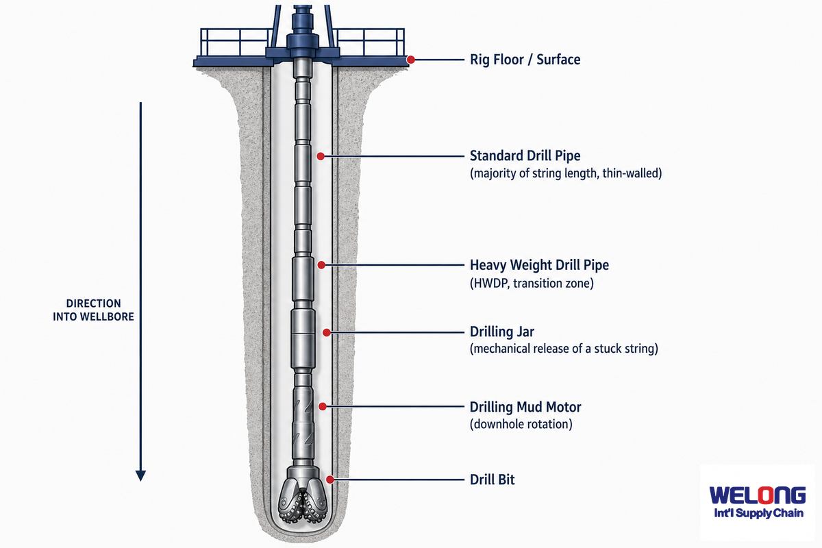 Drill Pipe in the Downhole Tool Family — China Welong