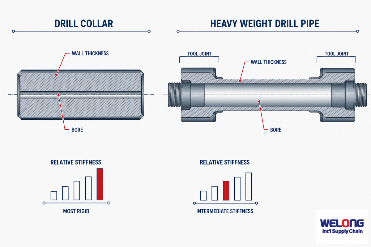 Heavy Weight Drill Pipe vs Drill Collar: Key Differences — China Welong