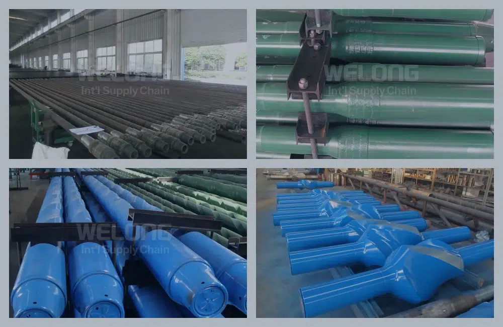 Drill string components comparison with drill pipe heavy weight drill pipe drill collar and stabilizer