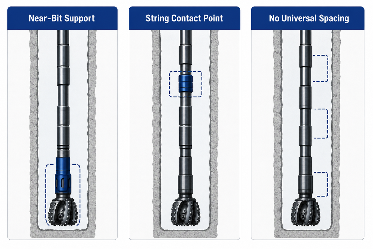 String Stabilizer and Near-Bit Placement Without a Universal Recipe