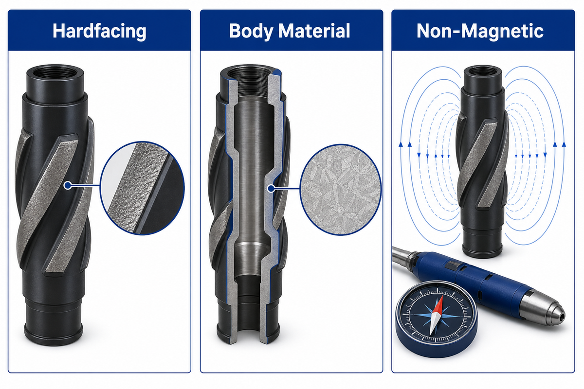 Hardfacing, Material and Non-Magnetic Specification Boundaries
