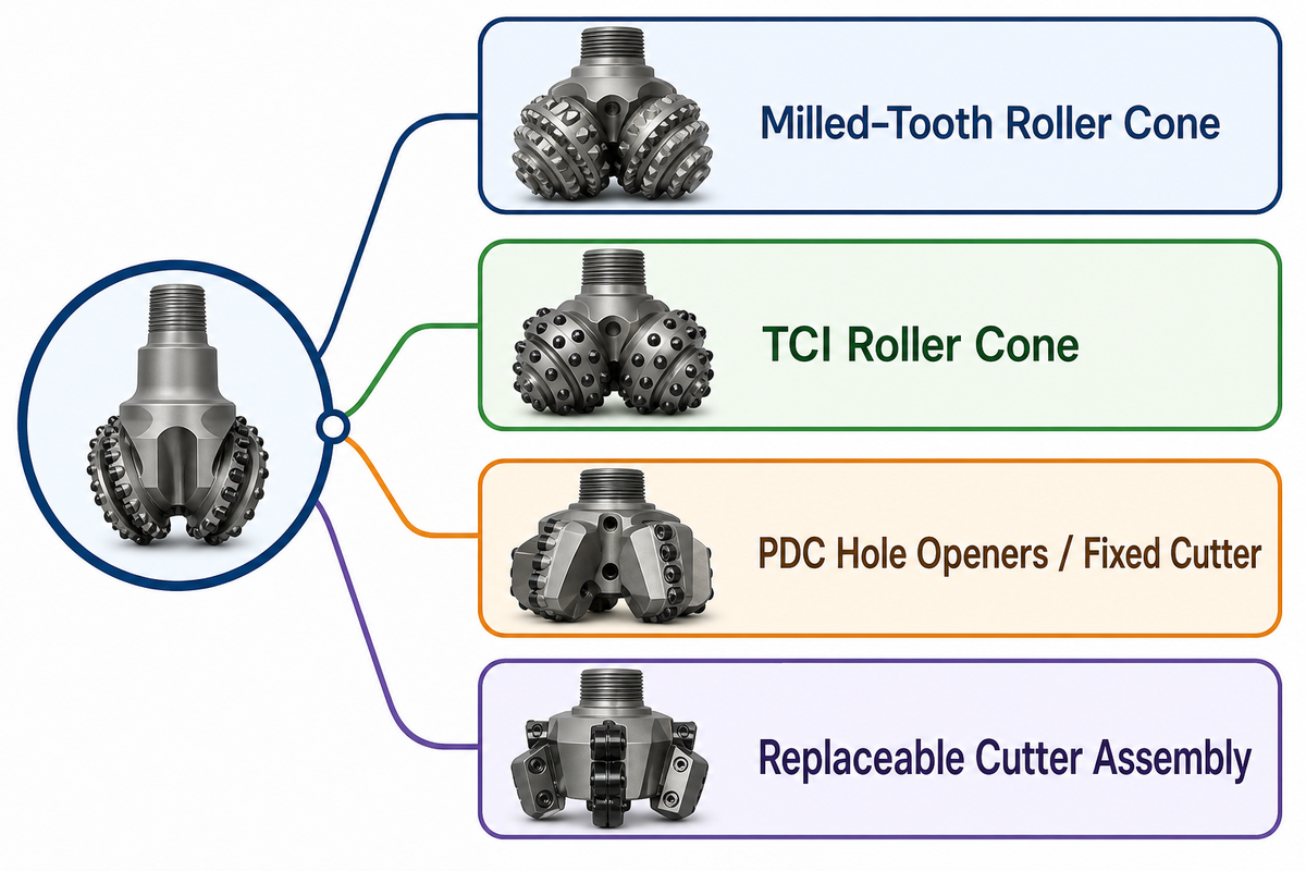 Main Hole Opener Types and Cutting Structures Main Hole Opener Types and Cutting Structures