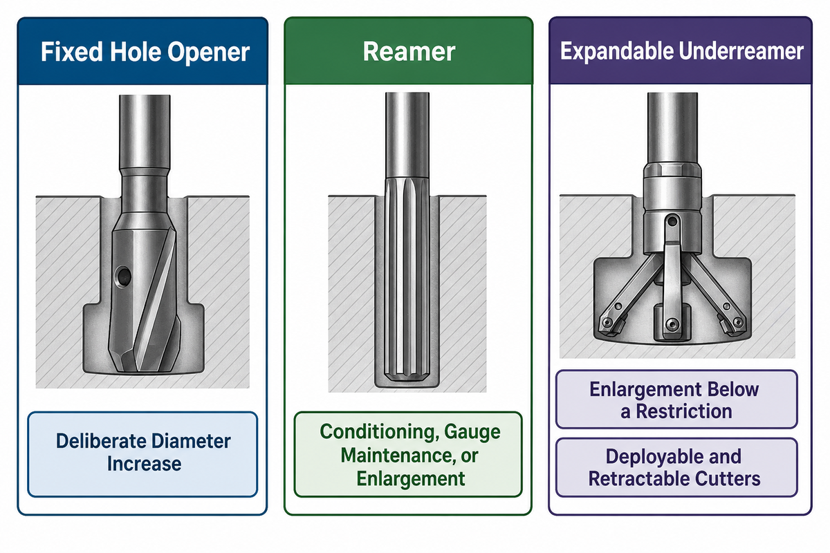 Hole Opener vs Reamer vs Underreamer: Where Is the Boundary? Hole Opener vs Reamer vs Underreamer: Where Is the Boundary?