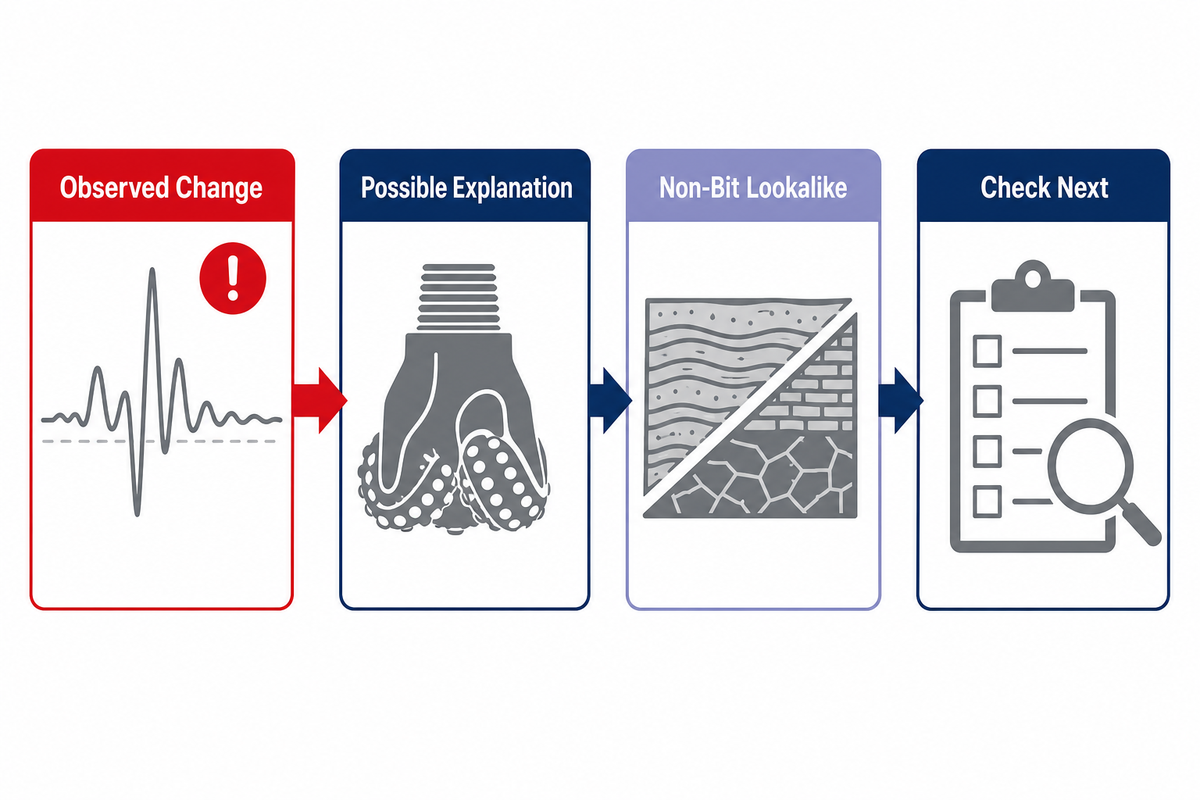 Live-signal triage path from observed change to next evidence check