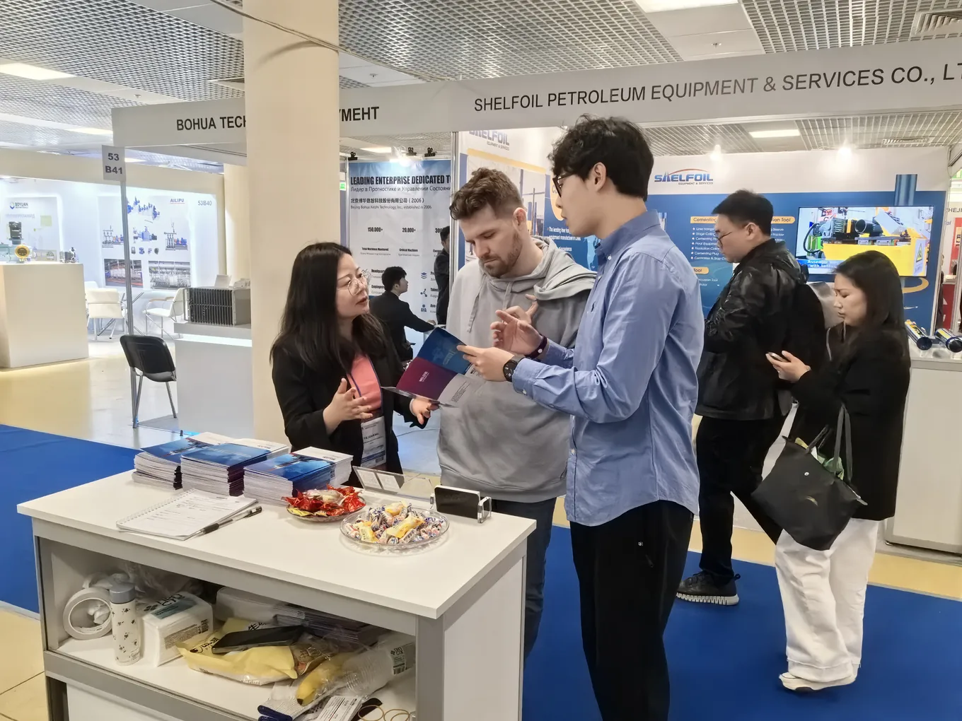 Welong booth at an oilfield industry event