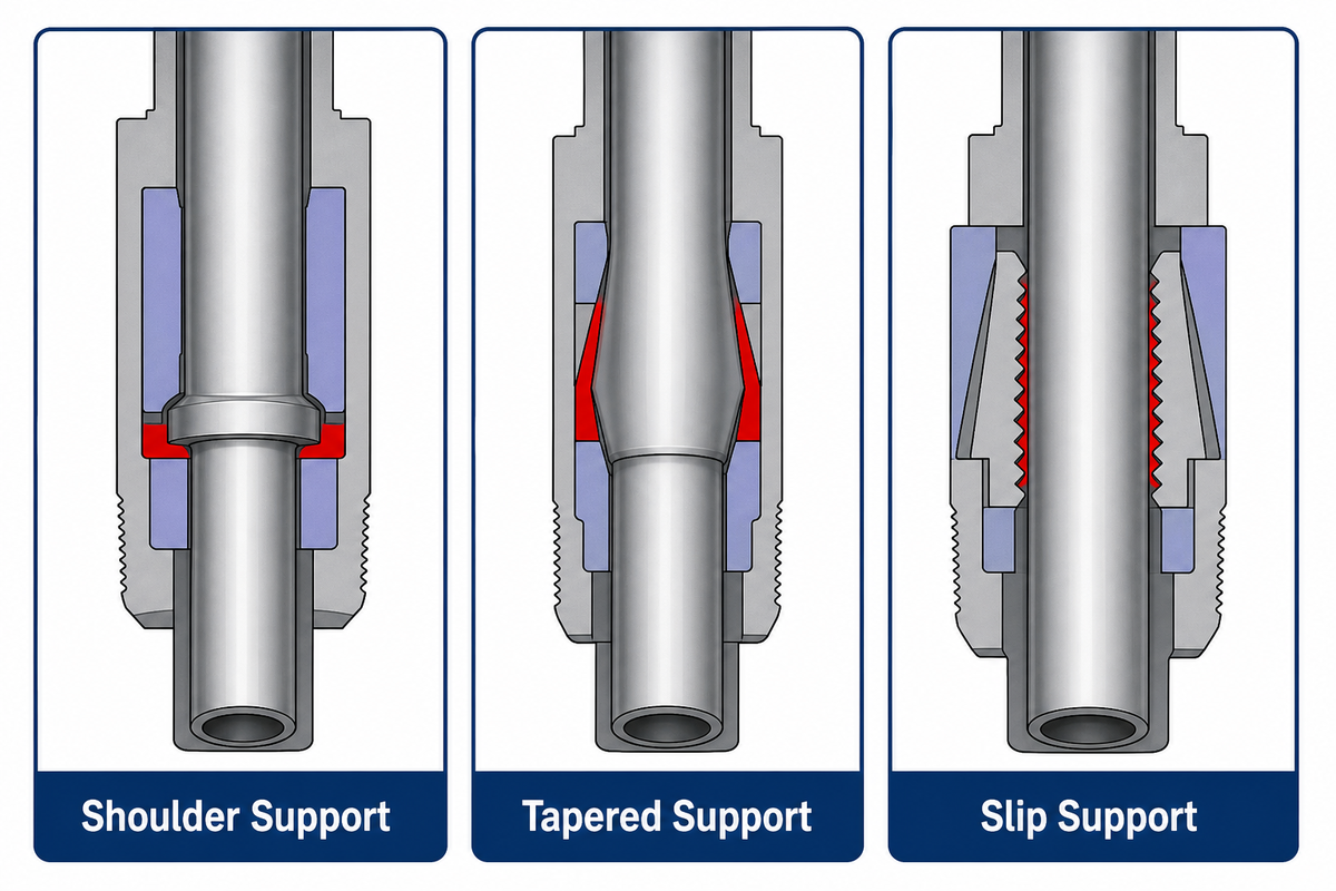 3. Shoulder, 18° Bottleneck, and Slip Support Mechanisms — Welong