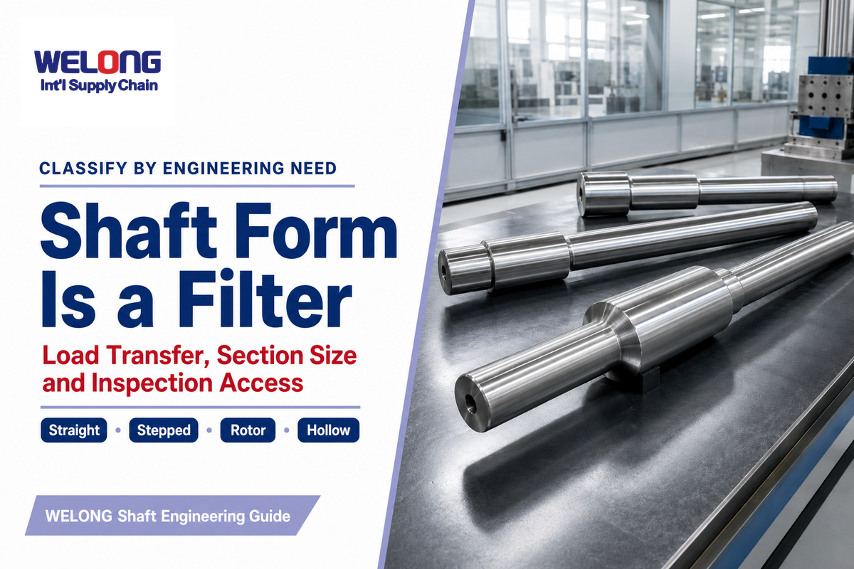 Forged shaft types classified by geometry material and service