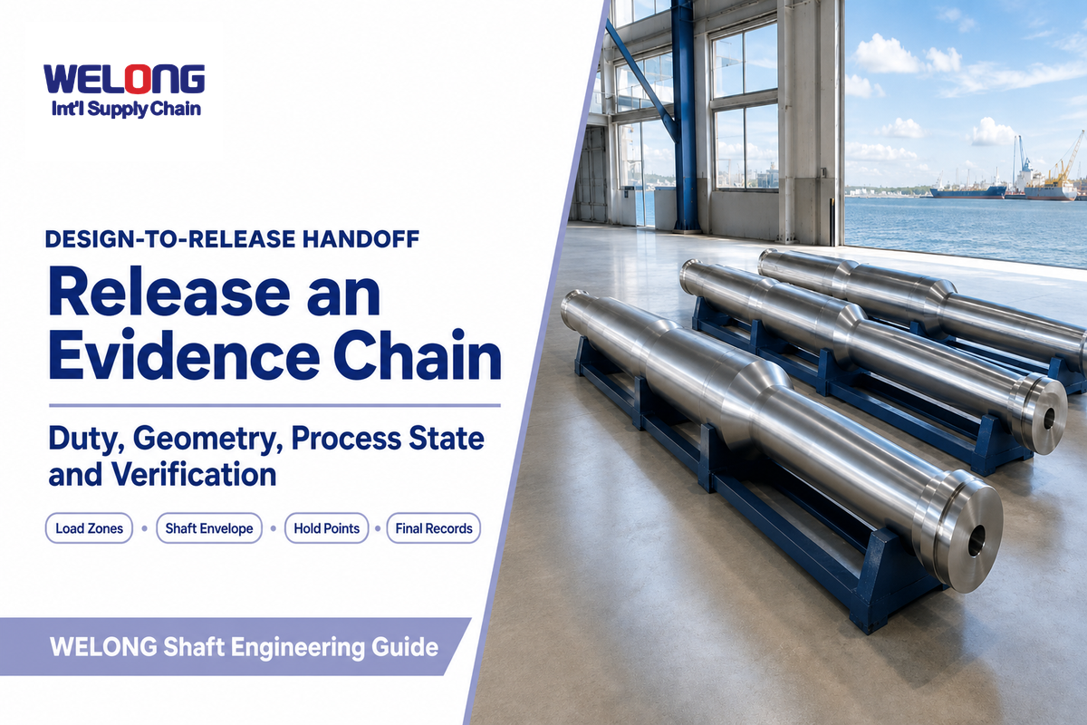 Forged shaft release evidence chain from duty through final records