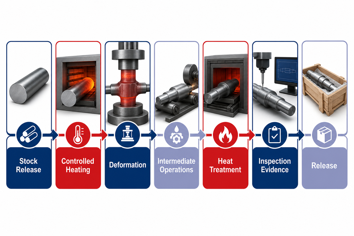 The Industrial Forging Process, from Stock to Traceable Part — Welong