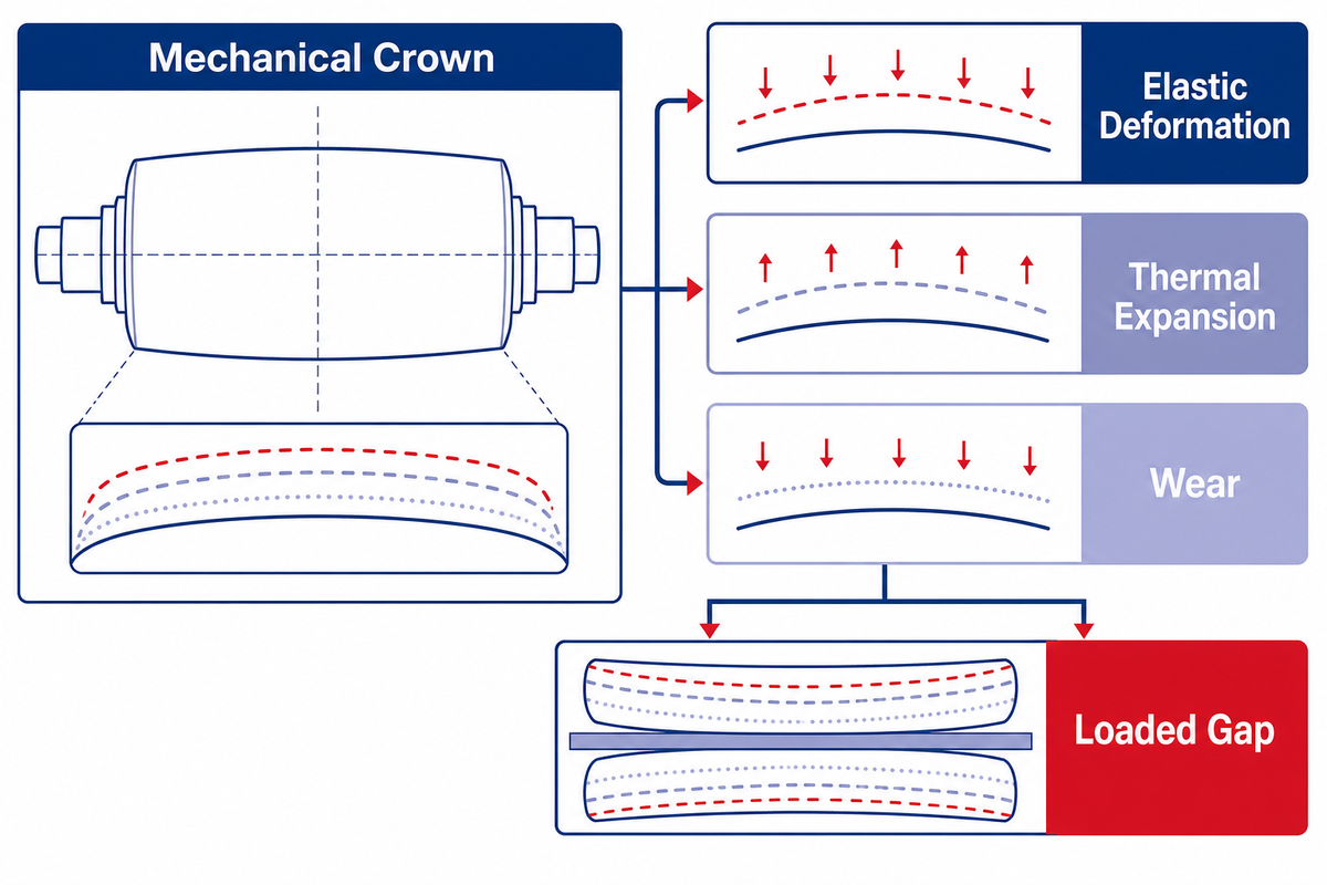 Crown, Elastic Deflection and Thermal Profile — WELONG
