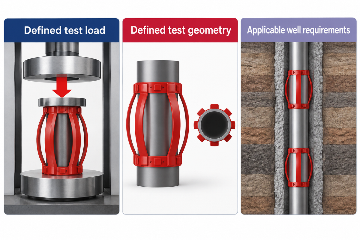 Centek describes67%at specified test loads;well targets follow applicable design requirements.