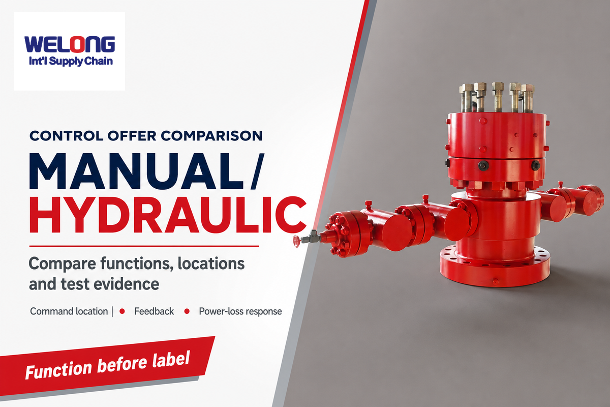 Manual and hydraulic choke offers should be compared by control location, feedback and power-loss response.