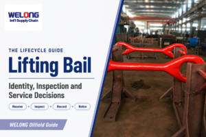 Lifting bail lifecycle guide covering identity, inspection, service records, repair, and retirement