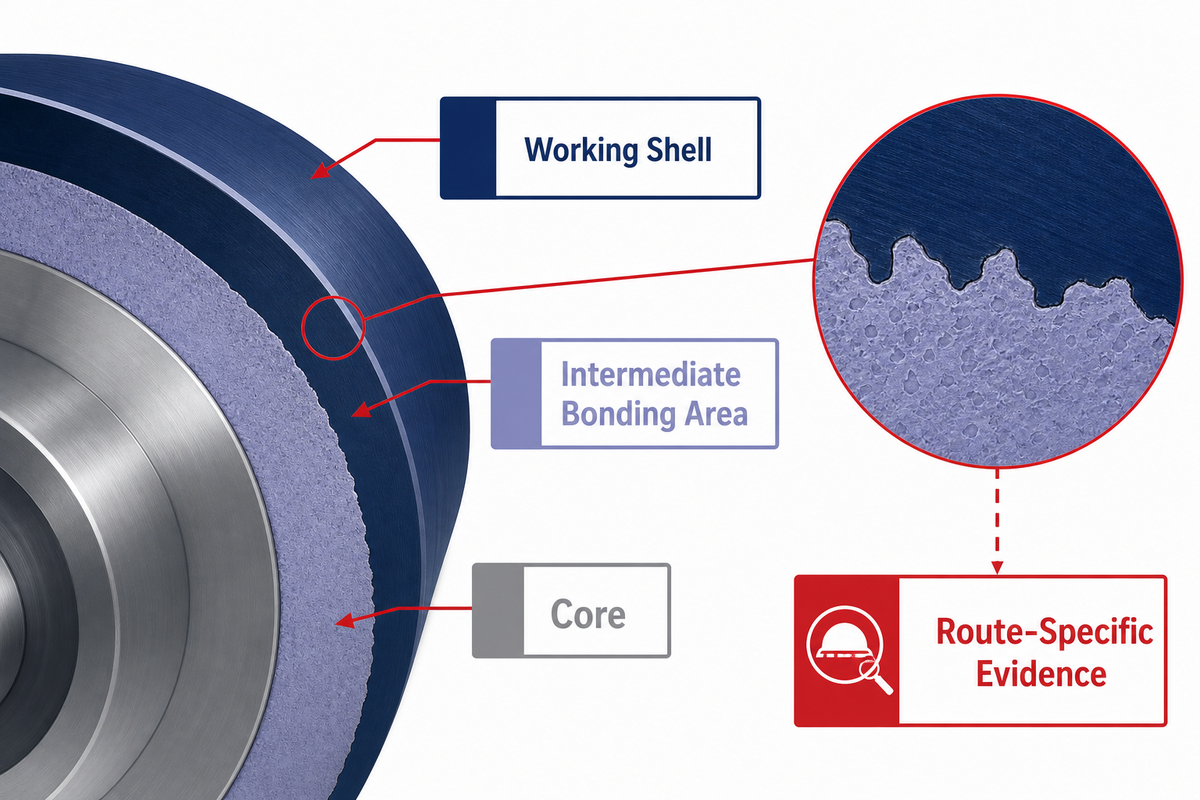 A duplex work roll contains a working shell, intermediate bonding area and core in the cited industrial study