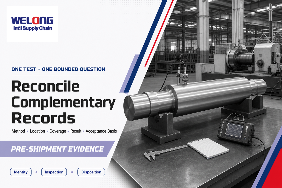 Pre-shipment cast-roll release combines identity, dimensions, chemistry, hardness and location-aware inspection records